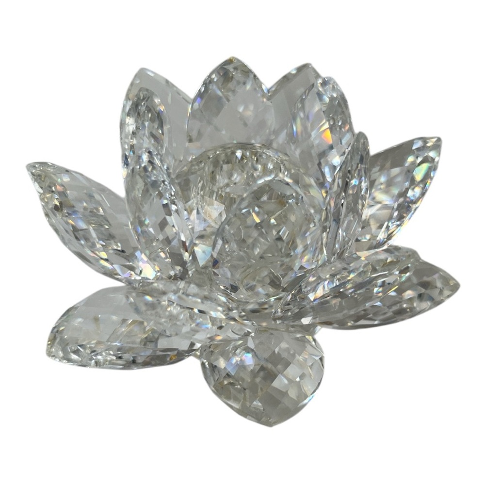 Swarovski Crystal Lotus Candleholder